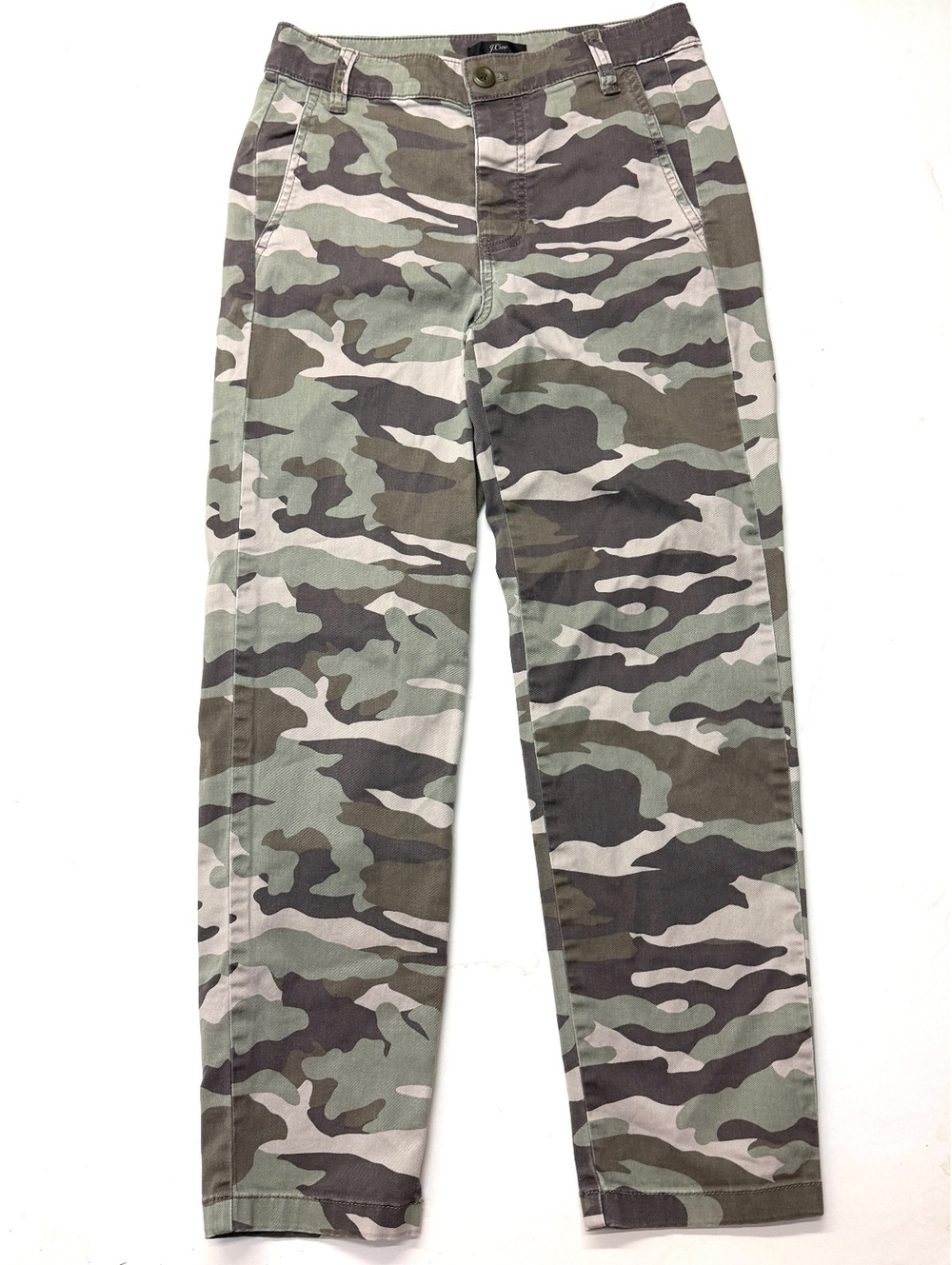 J.Crew Slouchy Boyfriend Camouflage Chino Cropped Pants Size 00